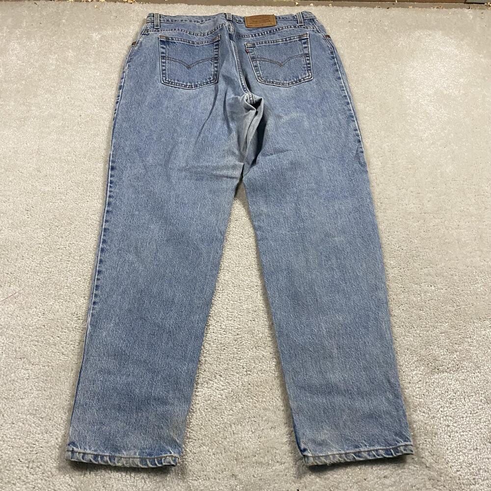 Vintage Levis 550 Jeans Womens 18 Regular Blue Relaxed‎ Fit Tapered Made USA 90s